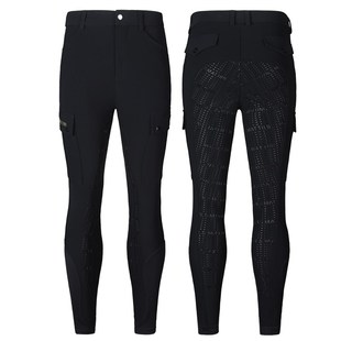 男马裤夏季马术骑行裤男款野骑C马裤半胶全胶马裤男工装多口袋