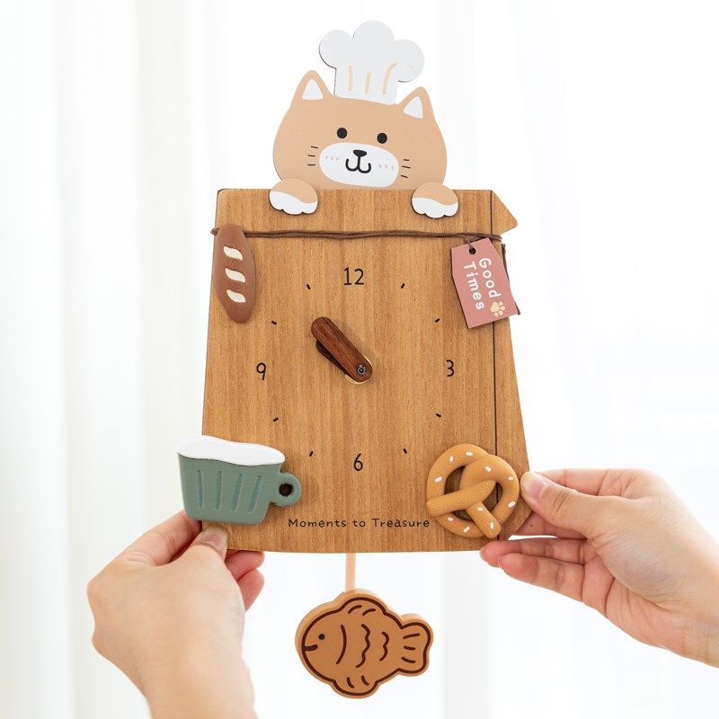 阿楹 有趣墙面装饰画立r体可爱玄关厨房氛围布置猫挂钟遮丑鱼挂件,家居饰品,壁饰,淘宝优惠券,粉丝福利购,淘宝优惠卷