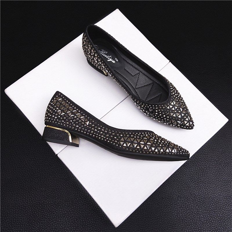 平底鞋女百搭2024春季新款网红浅口尖头单鞋时R尚瓢鞋软底豆豆鞋,女鞋,浅口单鞋,淘宝优惠券,粉丝福利购,淘宝优惠卷