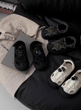 男童凉鞋夏季2l025新款儿童防踢包头运动中小童溯溪鞋