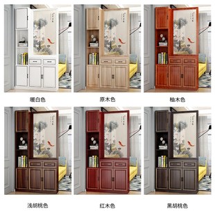 玄关柜入户正对j门新型玄关隔断柜现代简约客厅一体屏风柜进门遮