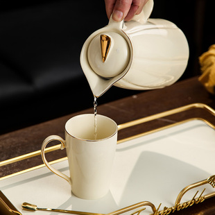 结婚 轻奢水杯家用客厅乔迁新居杯子水壶杯具整套茶杯茶具水具套装