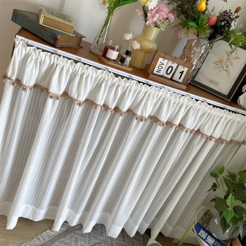 轻法式免打孔魔术贴粘轨柜子遮丑帘鞋柜书柜整体橱柜衣柜遮挡帘防,居家布艺,柜类遮挡帘,淘宝优惠券,粉丝福利购,淘宝优惠卷