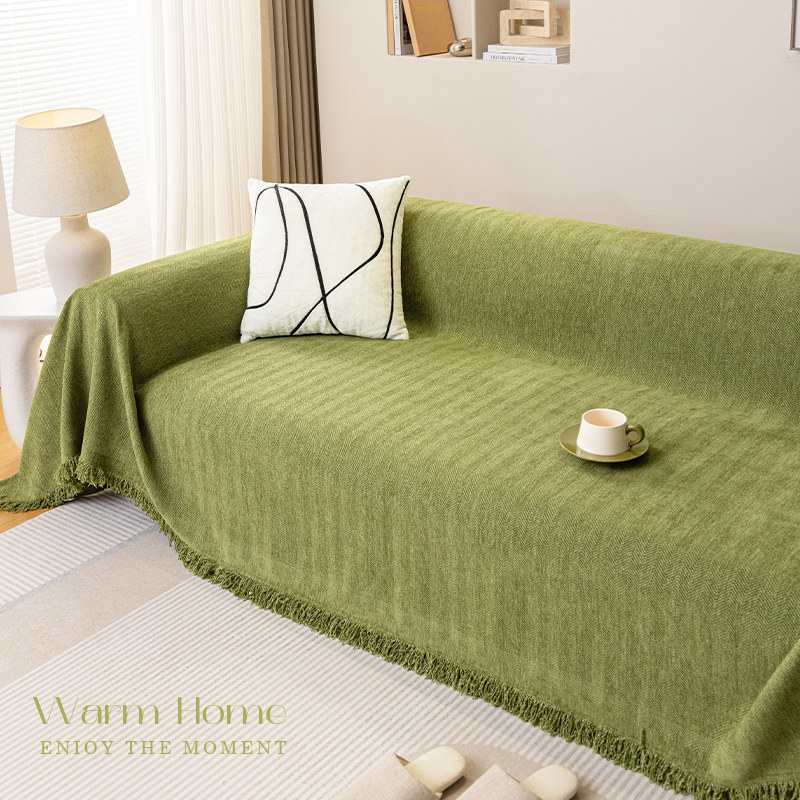 2023新款人字纹沙发巾盖布沙发垫四季通用高级感全盖万能套罩毯,居家布艺,沙发垫,淘宝优惠券,粉丝福利购,淘宝优惠卷