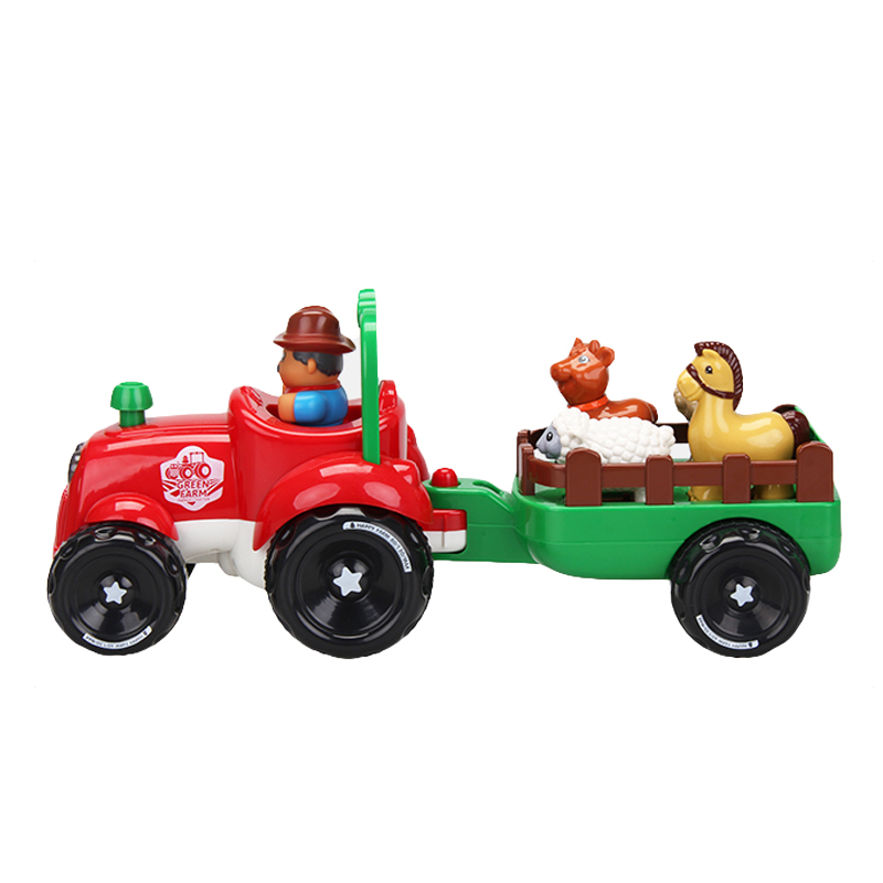 拖拉机车带车斗儿童农夫车大号小孩电动汽车女男孩农场运输车