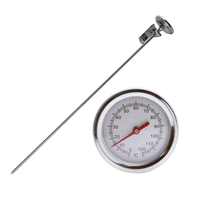 CM加长探针式食品温度计 土壤堆肥温度计 水温计酿酒豆浆测温计
