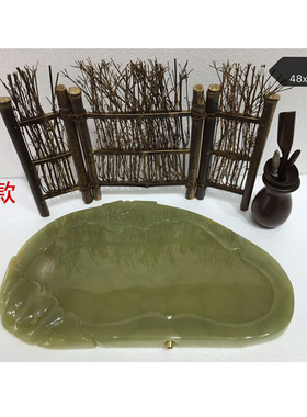 阿富汗天然玉石茶盘茶台茶功夫茶具水办公室