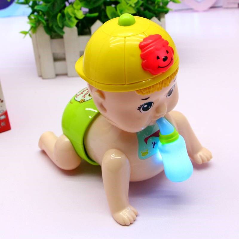婴幼儿趣味爬娃电动音乐 宝宝扭屁股娃娃学爬灯光