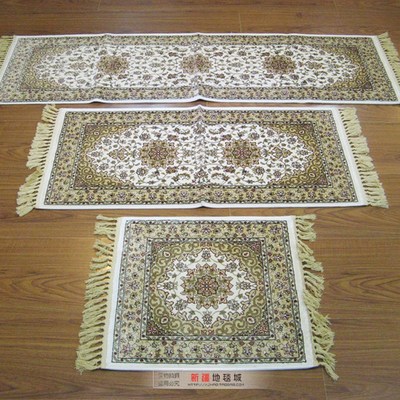 新疆地毯丝毯加厚 高档客厅卧室床边毯现代沙发坐垫汽车扶手