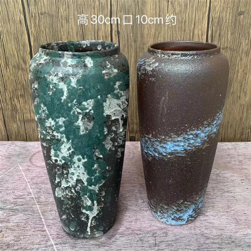 宜兴瘦高造型缺口悬崖多肉盆粗陶瓷多肉中号陶罐细高老桩盆,家居饰品,花盆,淘宝优惠券,粉丝福利购,淘宝优惠卷