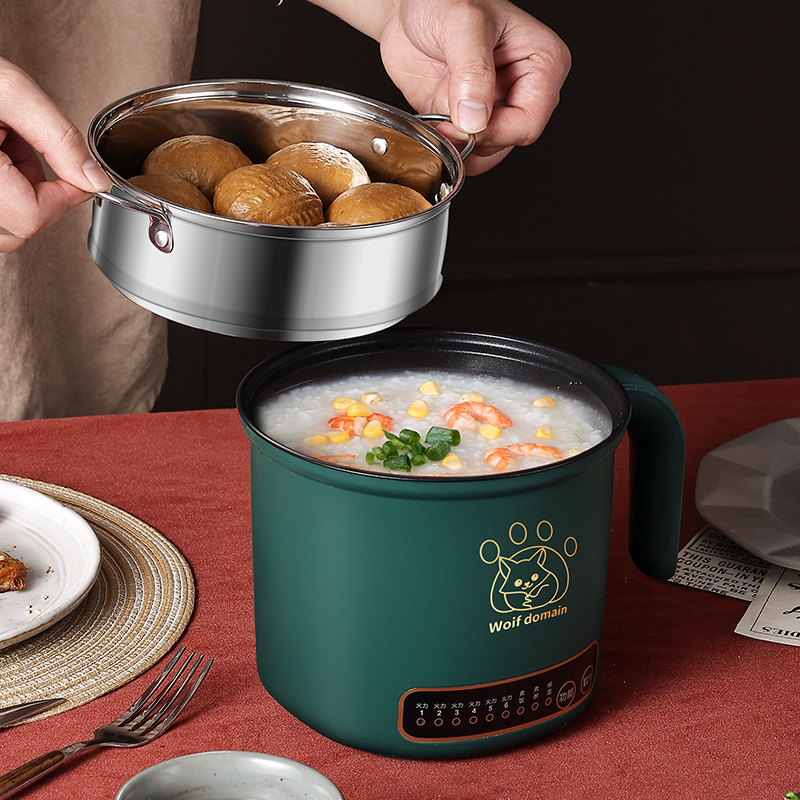 宿舍小功率电煮锅小型迷你小火锅多功能家用小锅学生小电锅1一2人