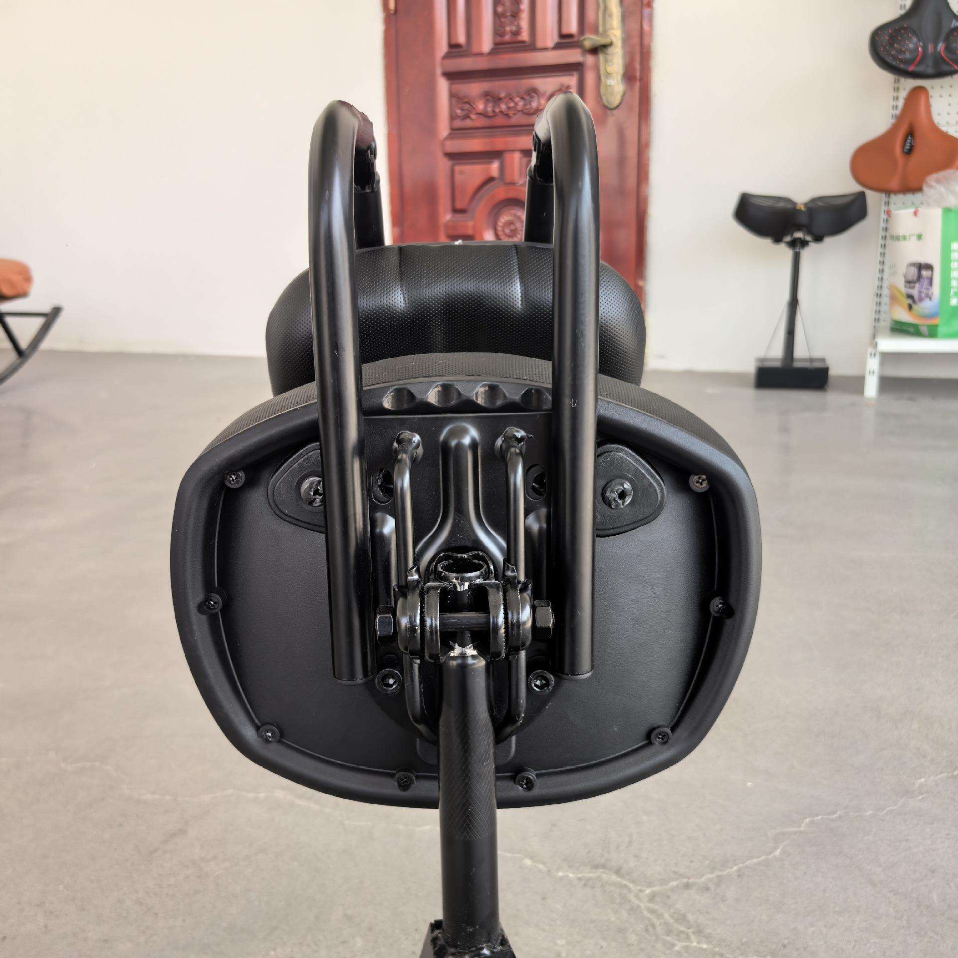 心燕港自行车折叠靠背代驾车鞍座骑行装备坐垫公路车黑弓带靠背