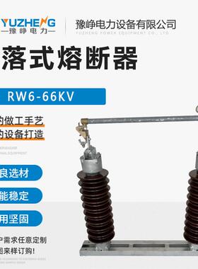 RW6-66KV系列跌落式熔断器RW6-66-100A-200A户外高压跌落保险