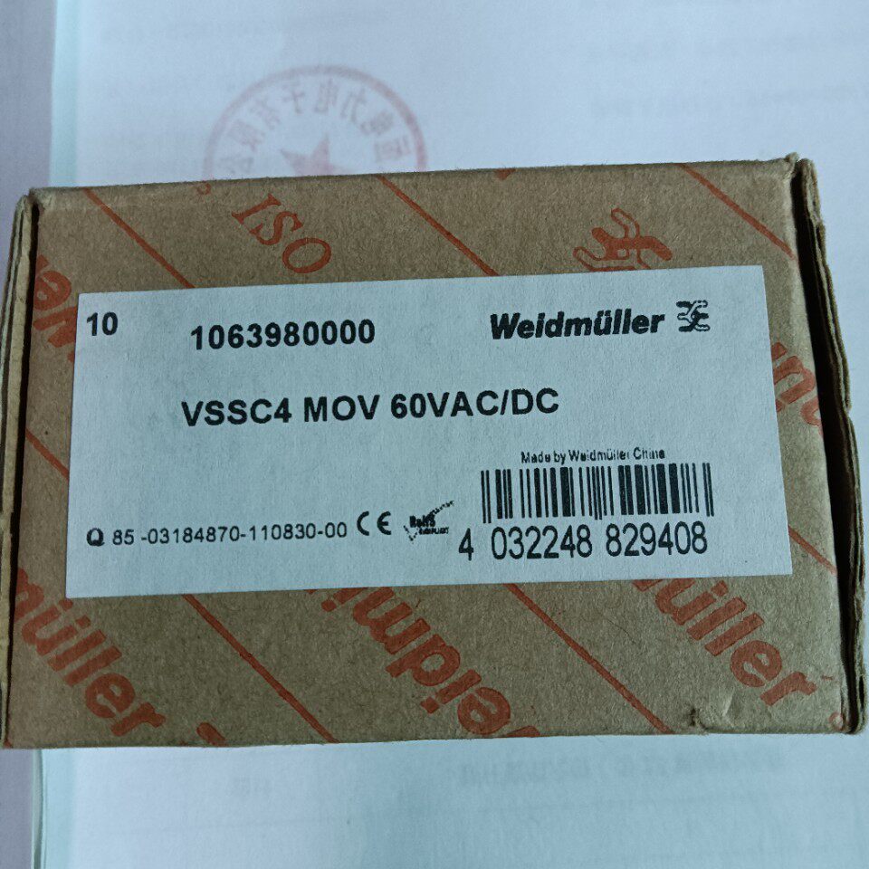 魏德米勒测量控制系统电涌保护器VSSC4MOV60VAC/DC1063980000