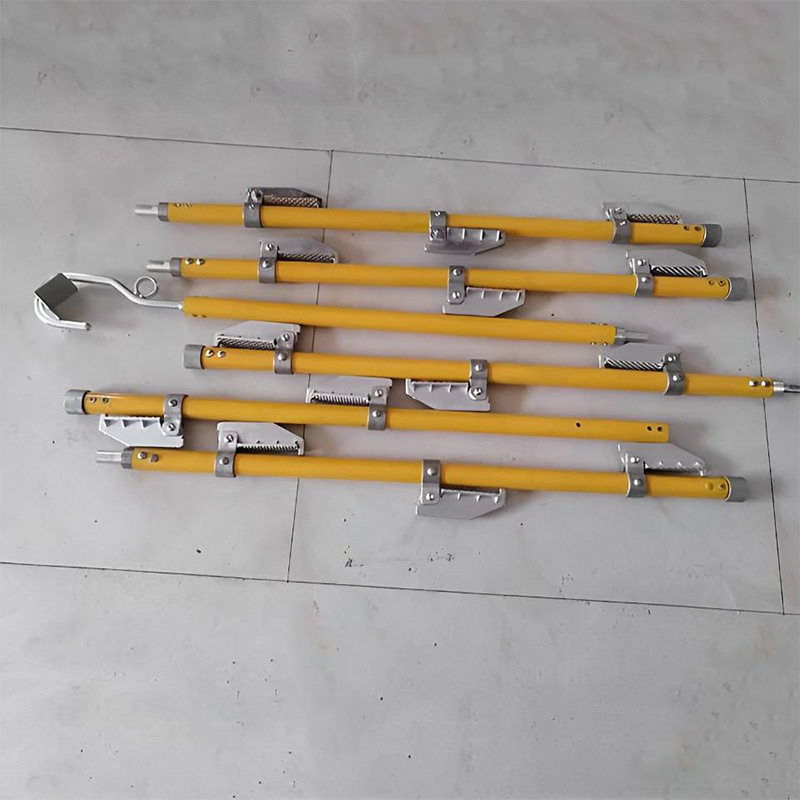 高压作业绝缘蜈蚣梯电缆接触网单钩梯线缆作业铝合金蜈蚣梯