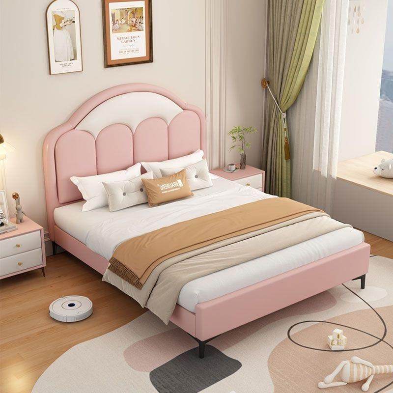 实木儿童床男孩现代简约小户型卧室1米2单人床1.5女孩家用公主床