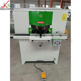 铝合金双头锯切角机门窗框相框切割机木材45度斜角加工设备现货