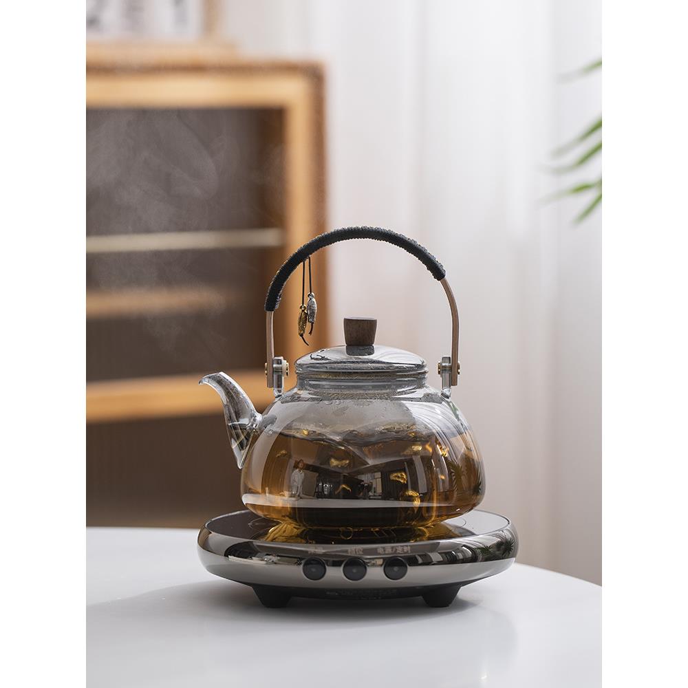 7YX电陶炉煮茶壶一套家用玻璃蒸煮茶围炉煮茶简约耐热商用养