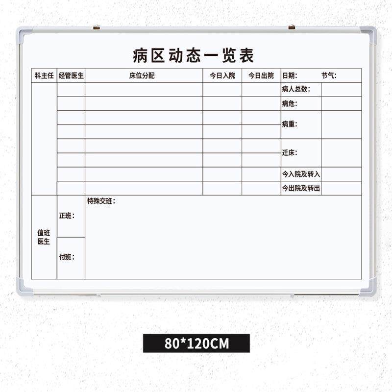 挂式白板带磁可擦写车间管理看板业绩榜通知公告内容