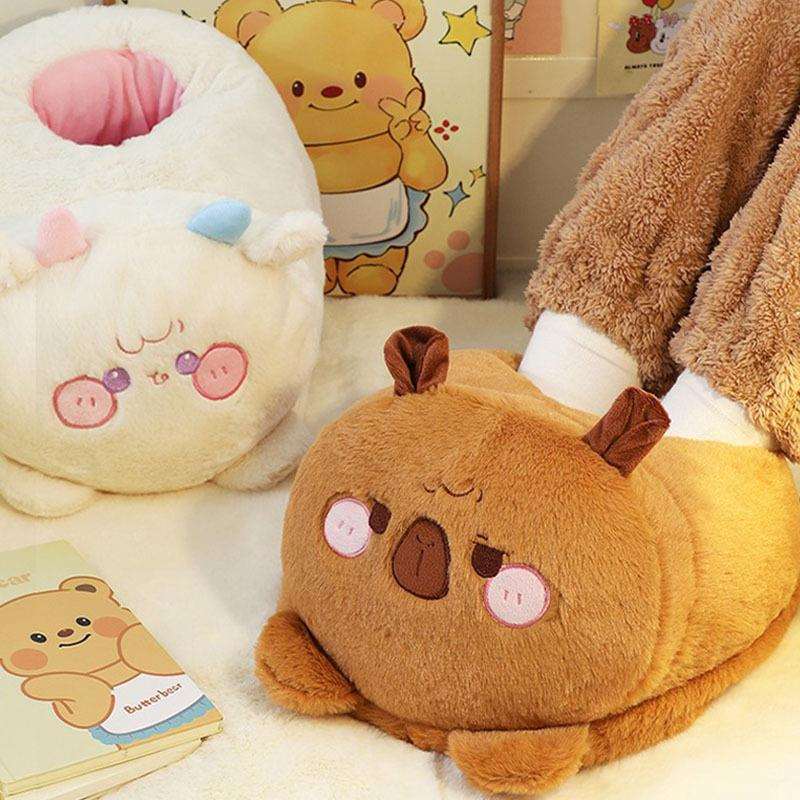 卡皮巴拉暖脚宝过冬神器充电款办公室桌下睡觉工位烘脚捂脚取暖器