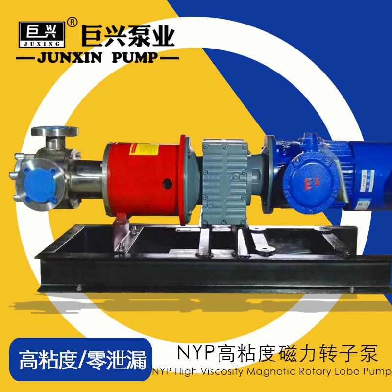 NYP高粘度磁力泵糖稀皂角树脂聚合物粘稠液体输送泵保温夹套泵