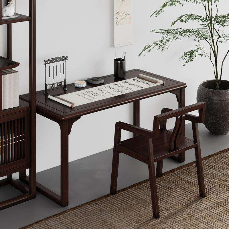 实木书桌中式书法桌简约书房毛笔书桌画案办公桌写字台国学桌画Q&