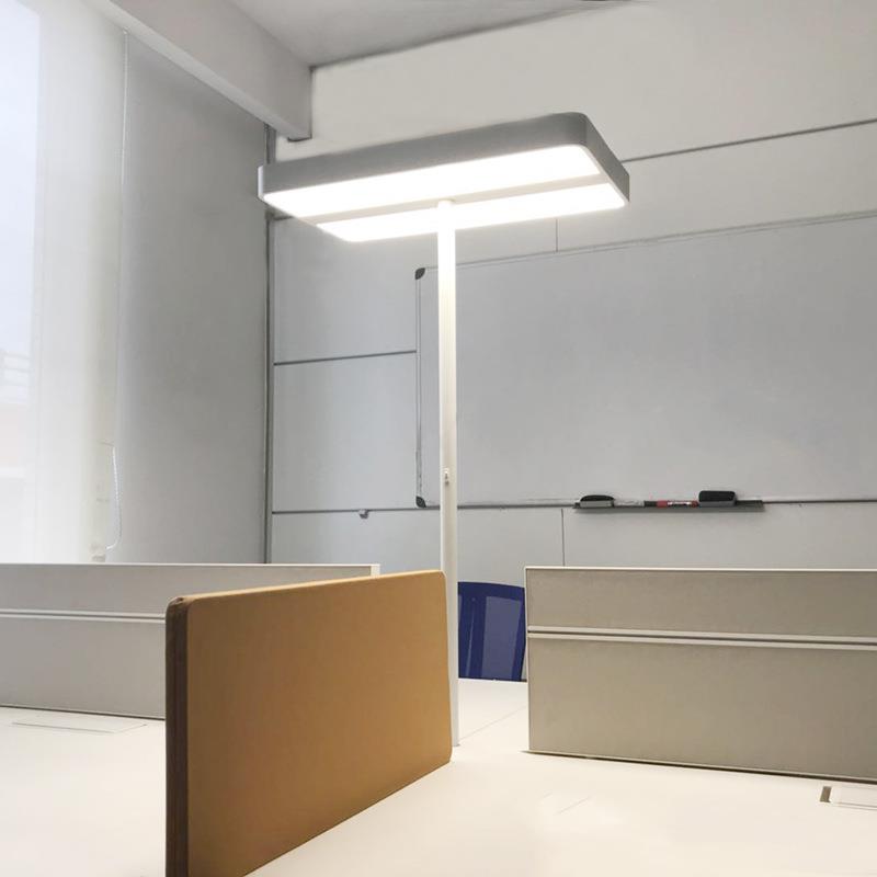 办公桌面LED灯台面固定安装台灯架办公室4人卡位阅读灯