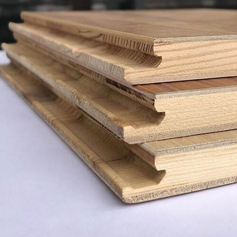 新三层多层实木复合木地板家用15mm浅灰色木地板防水环保卧室地暖