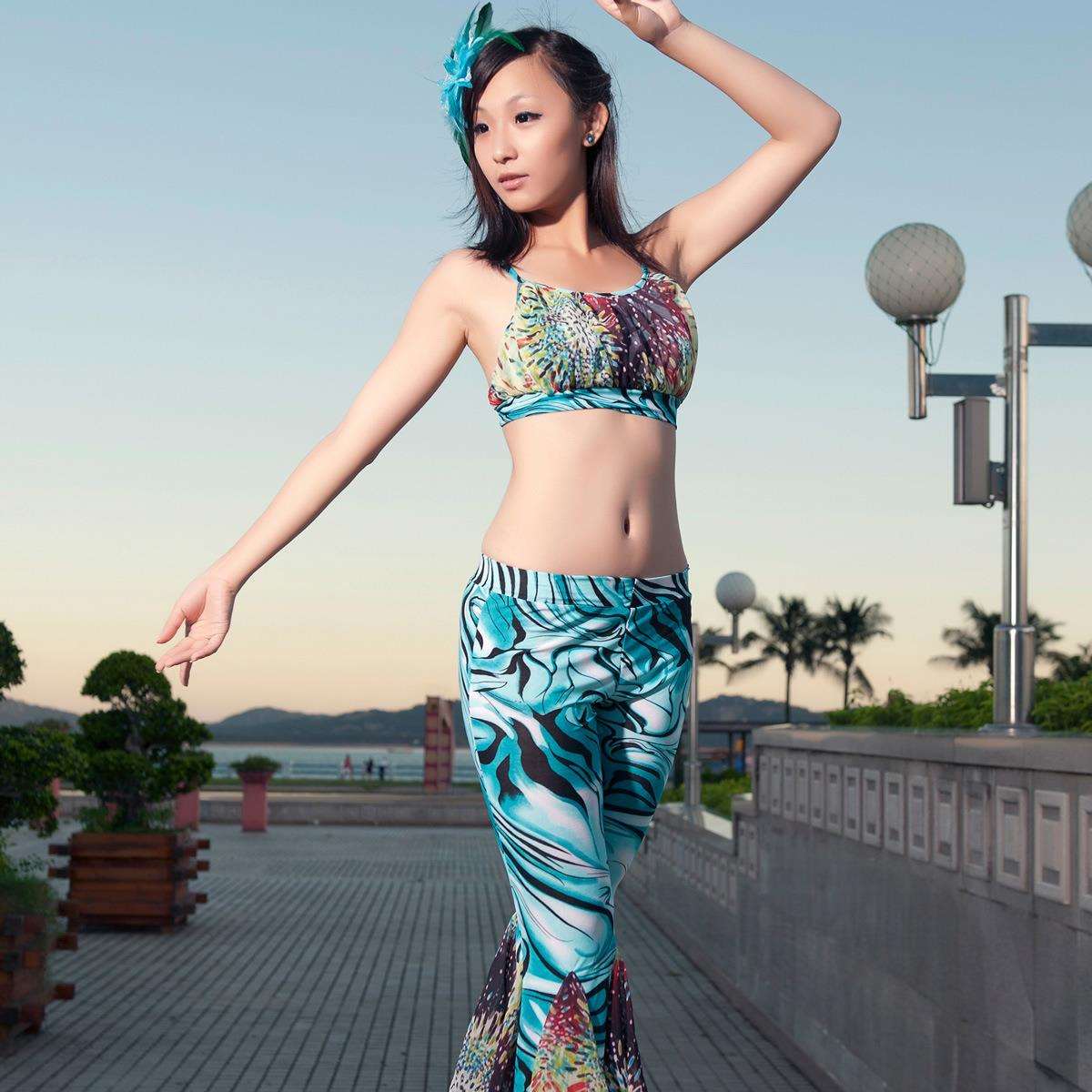 603#肚皮舞绑带文胸表演服装肚皮舞演出服高级套装