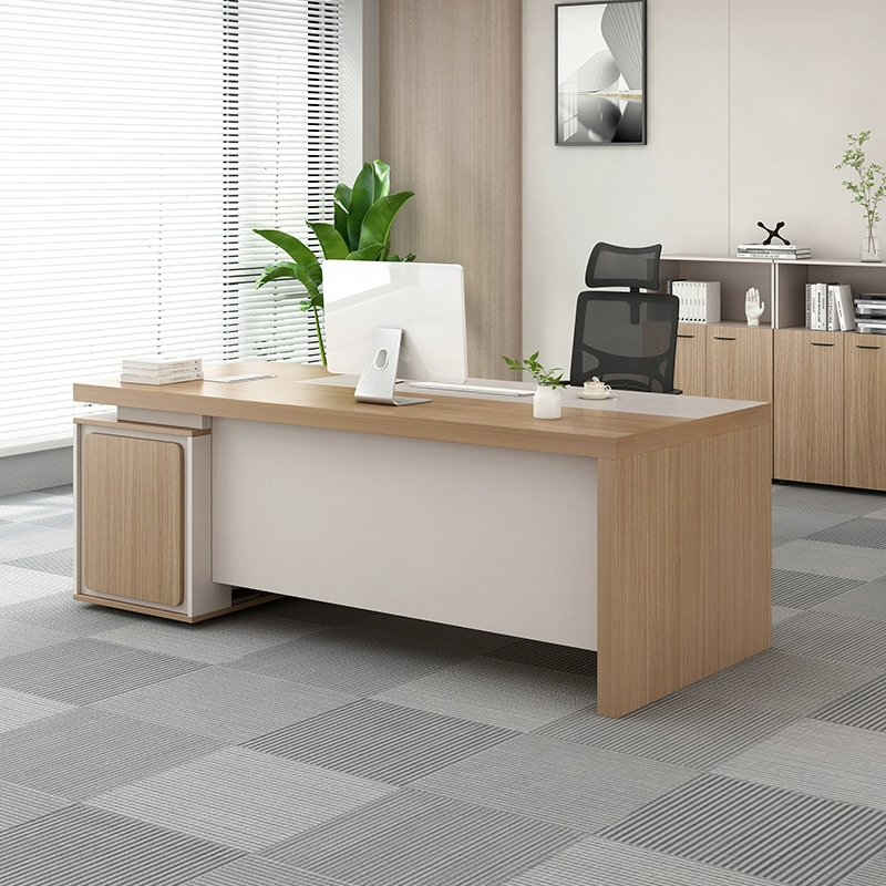 老板办公桌简约现代大班台单人电脑办公桌财务桌主管经理桌椅组合