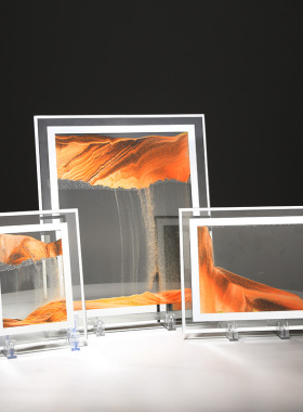 创意艺术流沙画办公桌摆件客厅沙漏卧室轻奢装饰品乔迁新居礼品