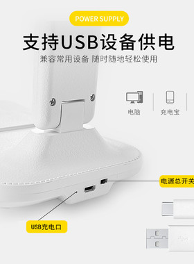 LED护眼学习台灯可充电插电儿童保视力卧室床头灯学生宿舍阅读灯