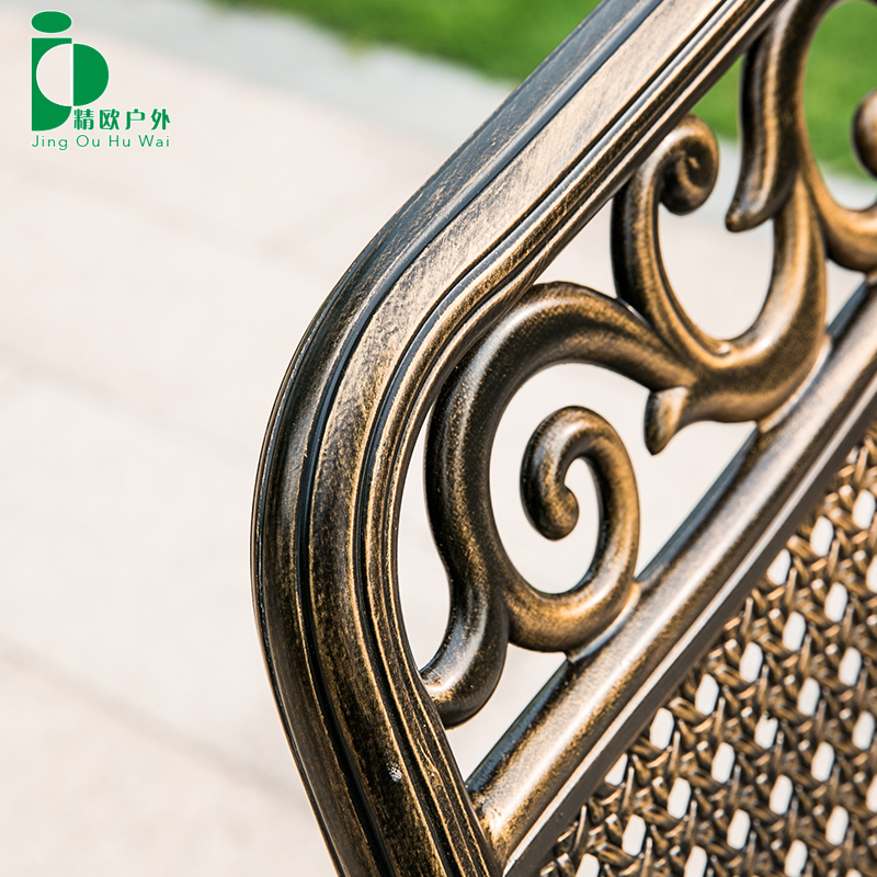 铸铝户外桌椅庭院阳台组合室外外摆露台露天休闲餐桌花园防水防晒