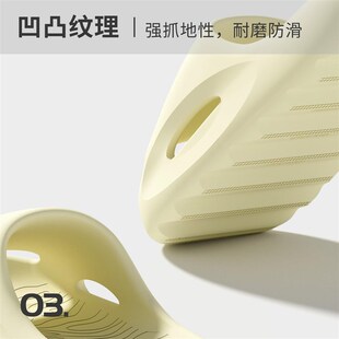 踩屎感拖鞋女款夏季2025新款家居室内情侣厚底防滑防臭凉拖男外穿