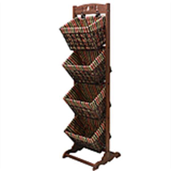 收纳筐多层布艺田园书报架藤编落地收纳篮编织筐客厅储.物架置物,收纳整理,其他收纳篮,淘宝优惠券,粉丝福利购,淘宝优惠卷