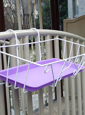 铁艺花架阳dj台挂式花盆架欧式长方形壁挂式阳台栏杆花架子