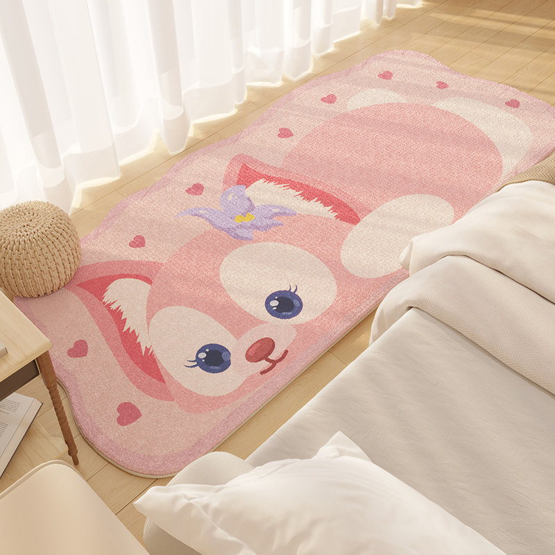 儿童房间床边地毯l女孩卧室可爱卡通毛绒脚垫主卧床前长条加厚地,居家布艺,床边毯,淘宝优惠券,粉丝福利购,淘宝优惠卷