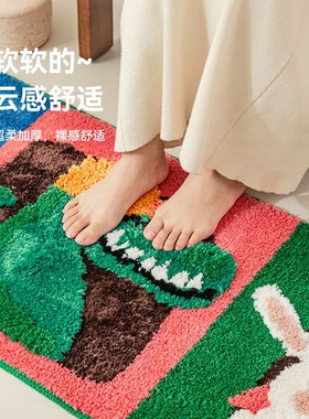 儿童房可爱动物卡通地毯卧室床边毯C2025新款客厅阳台边柜装饰地