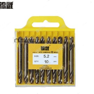 锦武双头麻花钻6452全磨制不锈钢专用钻头M35含钴麻花钻他打孔钻