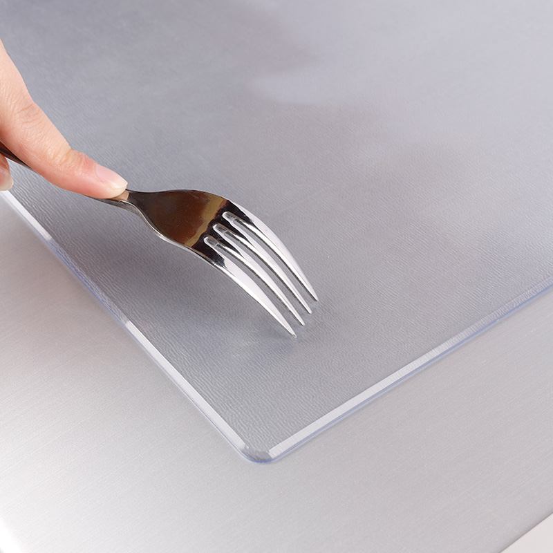 磨砂款冰箱盖布透明PVC床头柜垫子塑料防水防尘防油防烫免洗桌垫