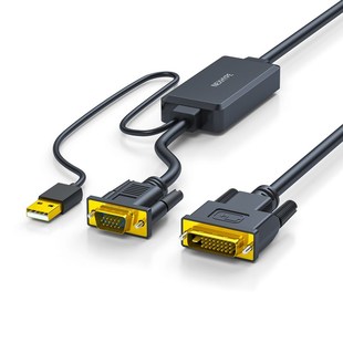 Nexhype vga转dvi24+1连接线dsub电脑主机连接显示器24十1转接头