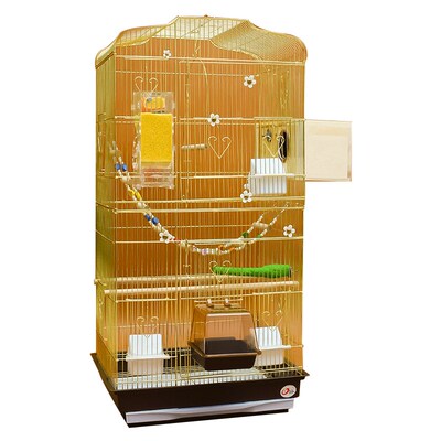 新款大型豪华鹦鹉笼玄凤牡丹鹩八哥繁殖笼虎皮鸟笼子大号别墅超大