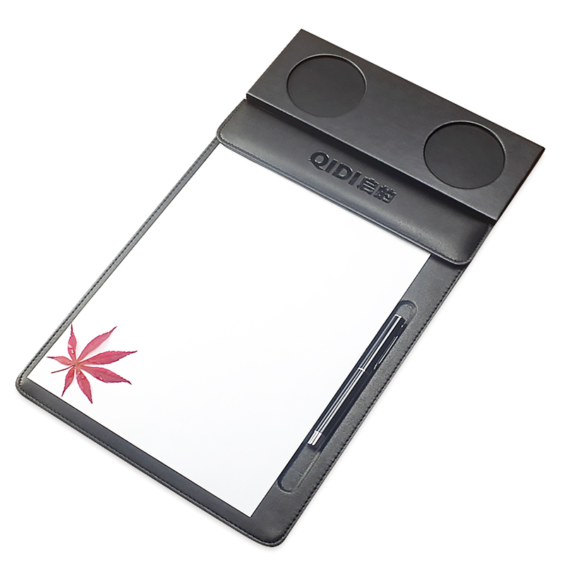 皮质a4会议夹垫写字文件板夹商务书写磁性桌垫记录便签夹酒店定制