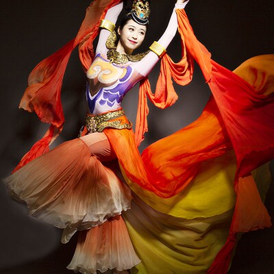 古典舞演出服飞天乐舞敦煌舞蹈服仙女飘逸反弹琵琶服装舞台表演服