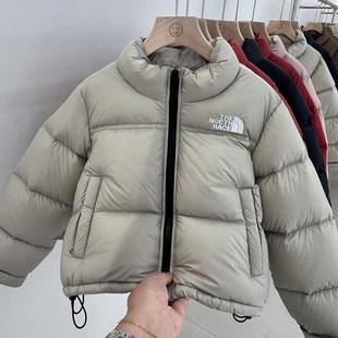 儿童男女羽绒服婴儿宝宝小中男生时尚衣短款95绒面包服秋冬装外套