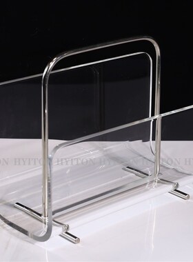 北欧极简轻奢亚克力金属书架样板房摆件售楼处客厅书房家居装饰品