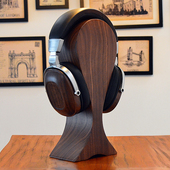 雷神 木质创意电脑支架 耳机展示架北美黑胡挑实木架子头戴式