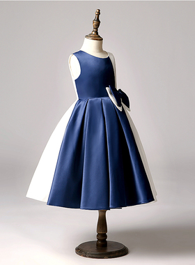 大童晚礼服儿童高端舞台钢琴演出服女孩显瘦公主裙主持人女童礼服