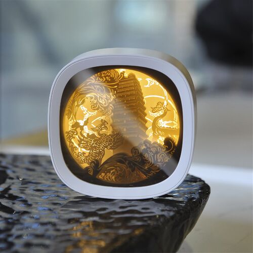 博物馆奇妙物x西安博物院创意3D光影镜面纸雕灯卧室氛围小夜灯