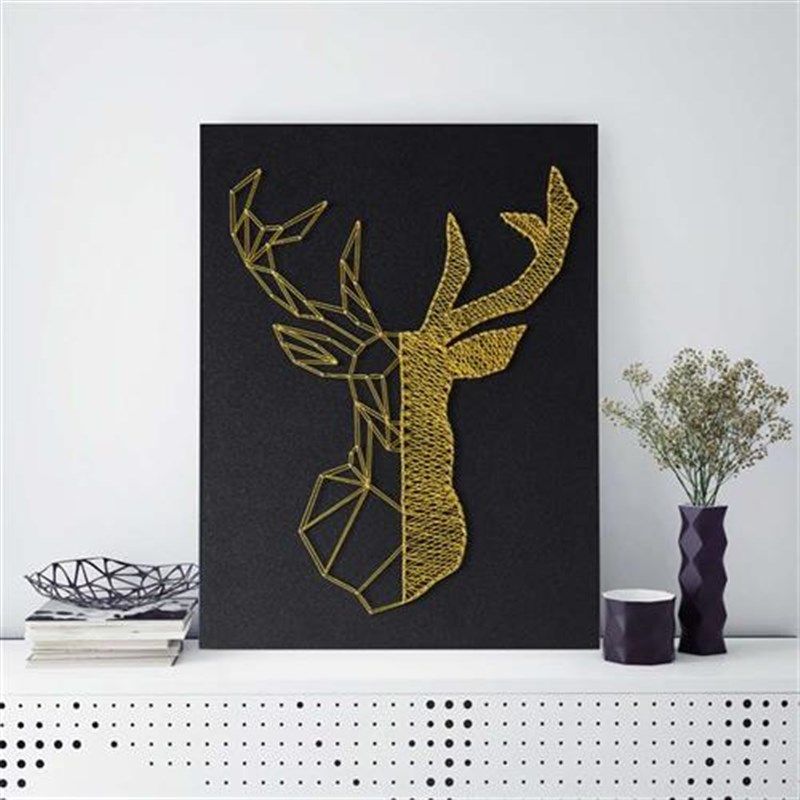 钉子绕线画 diy手工制作材料包立体钉子J画纱线画弦丝画装饰画定